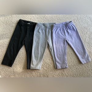 Hanna Andersson Bright Basics Capri Leggings 3 sets